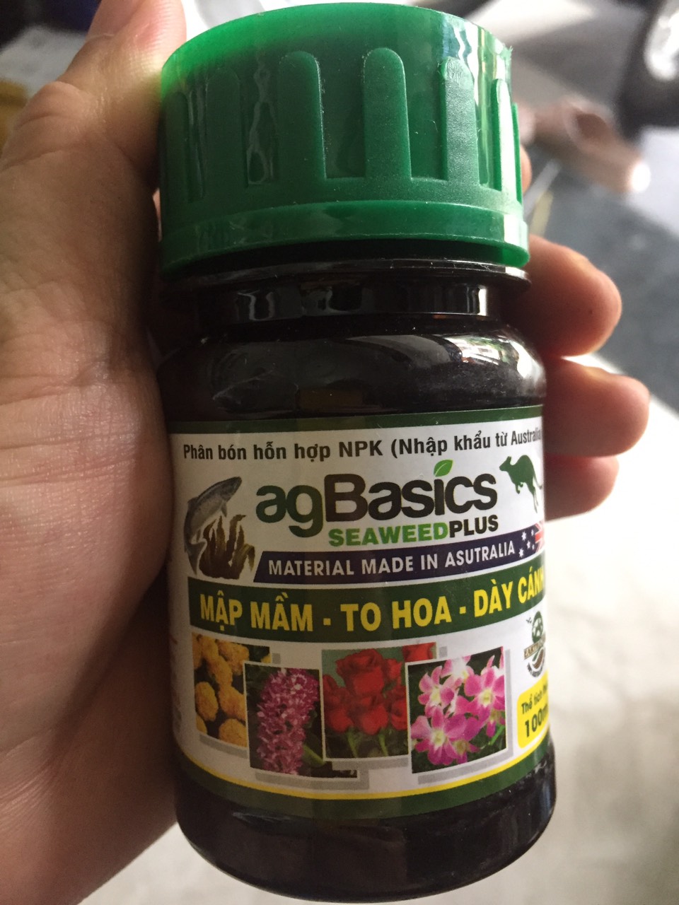 Phân bón Ag Basics hữu cơ - 100ml - MẬP MẦM-TO HOA-DÀY CÁNH