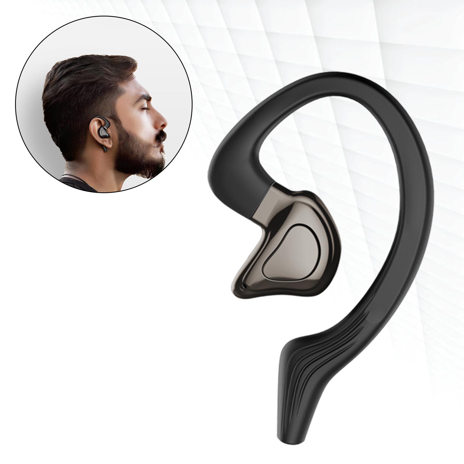 Wireless Bluetooth Headset with Mic Business Headphones Earphones Left Ear