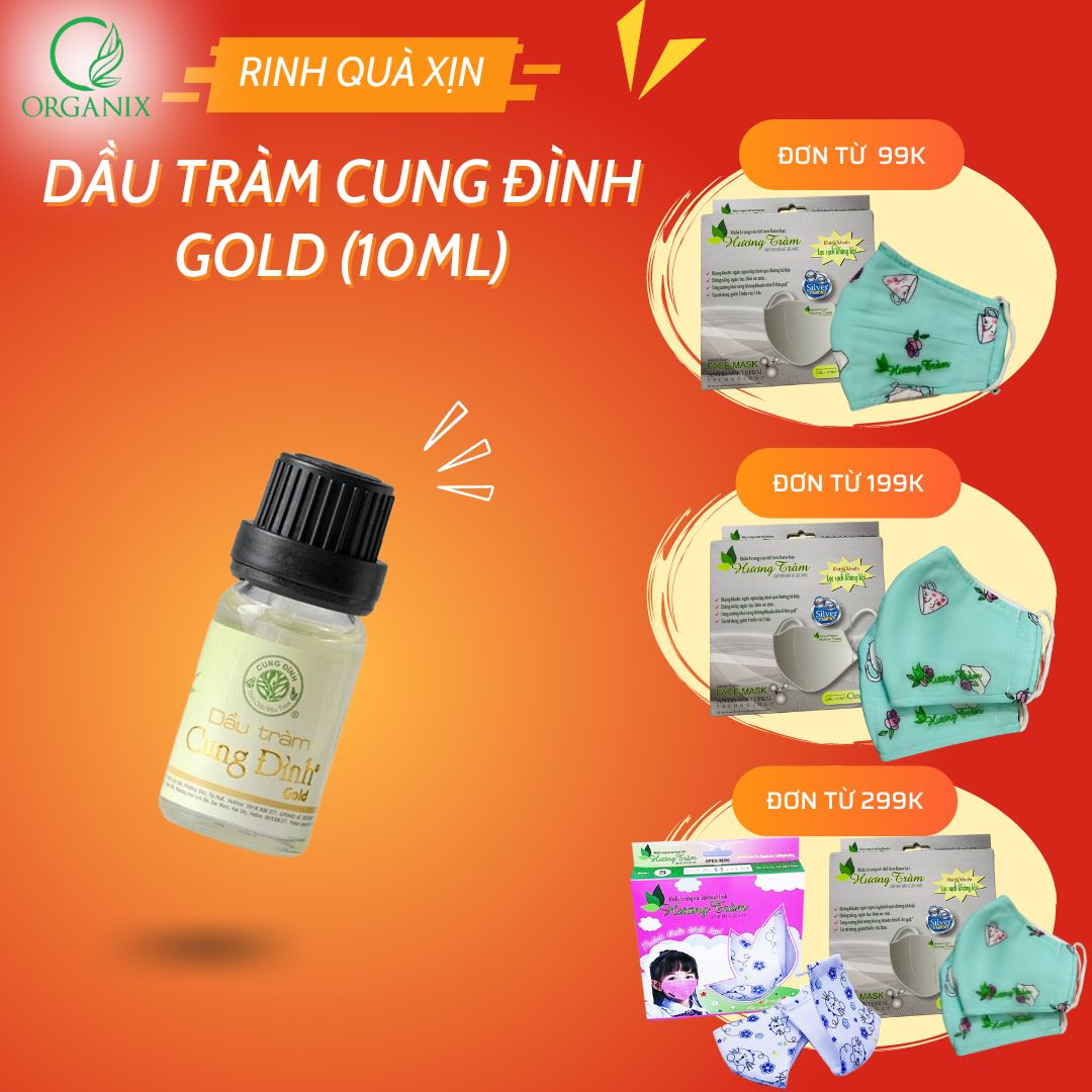 Dầu tràm Cung Đình Gold 10ml | Dầu tràm Huế chính hãng