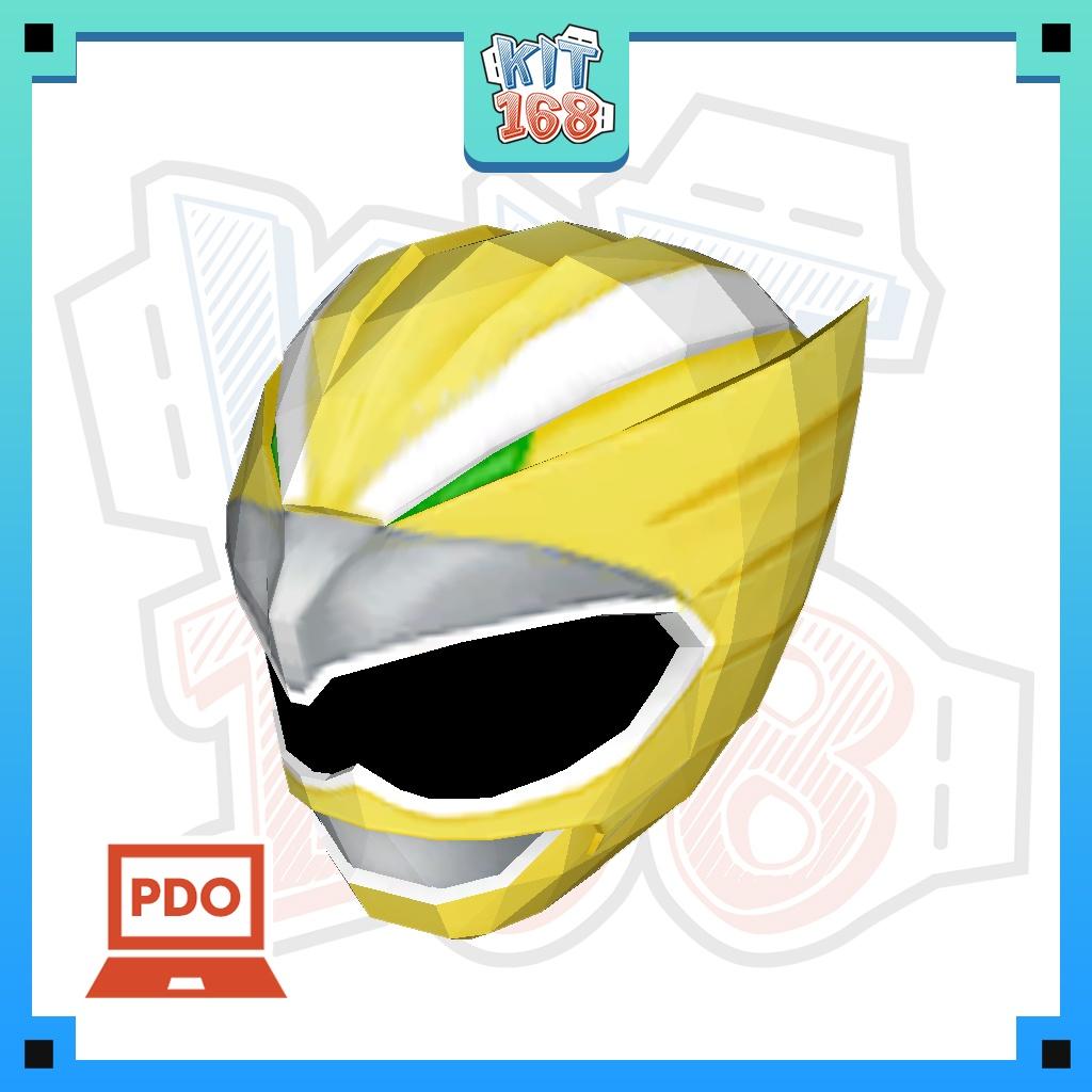 Mô hình giấy Anime Game Gaoyellow Helmet (Đội lên được)