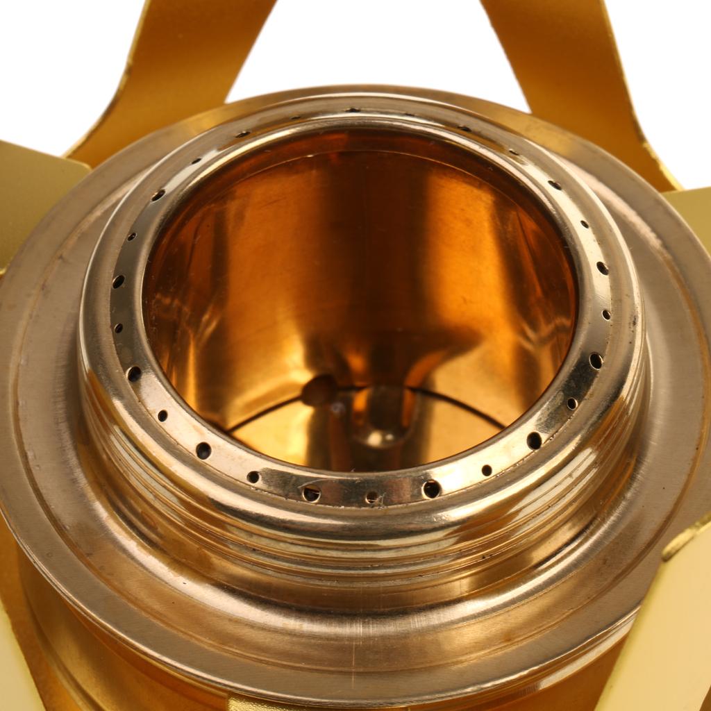 2xAluminum Alloy    with Alcohol Burner Camping Backpacking Tool Gold