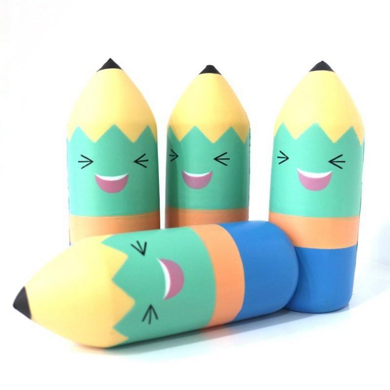 Squishy dẻo Bút Chì họa tiết xốp phồng chậm Squishy họa tiết dễ thương