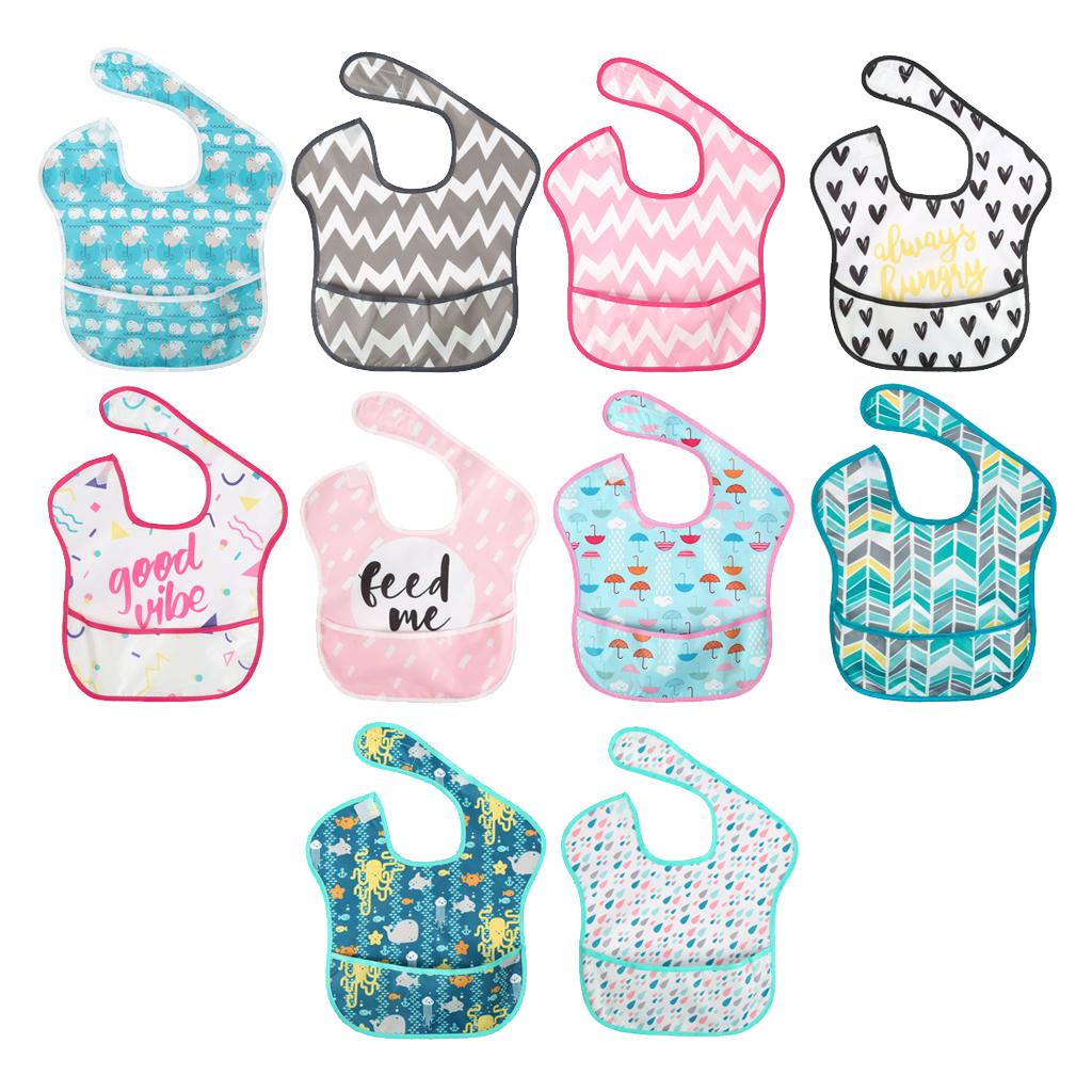 Drooling Teething Waterproof Feeding Bib for Baby Toddlers