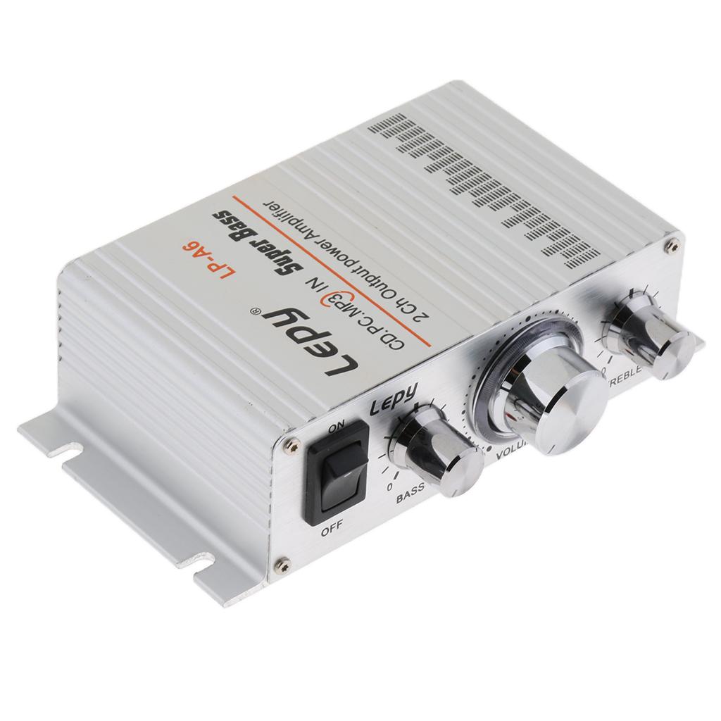 HiFi Stereo Amplifier Class D Amplifier 2x15W DC 12V for Car Home