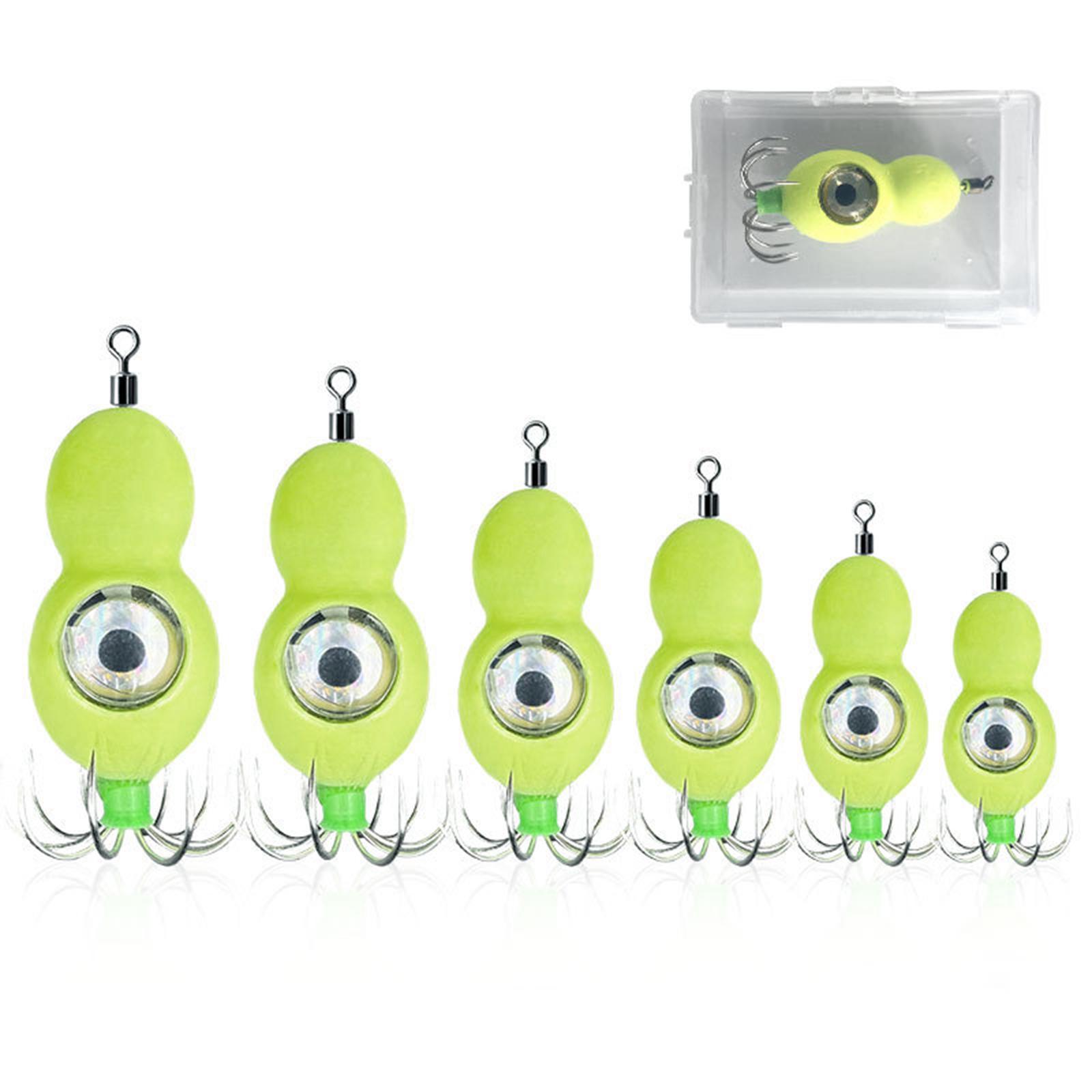 Luminous Squid Jigs Hook Fishing Jigs Lures LED Fishhook Saltwater Equipment