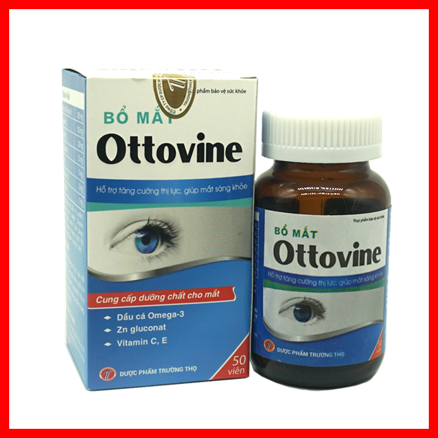 Viên uống bổ mắt Ottovine chứa Omega 3 tăng cường thị lực giúp mắt sáng khỏe