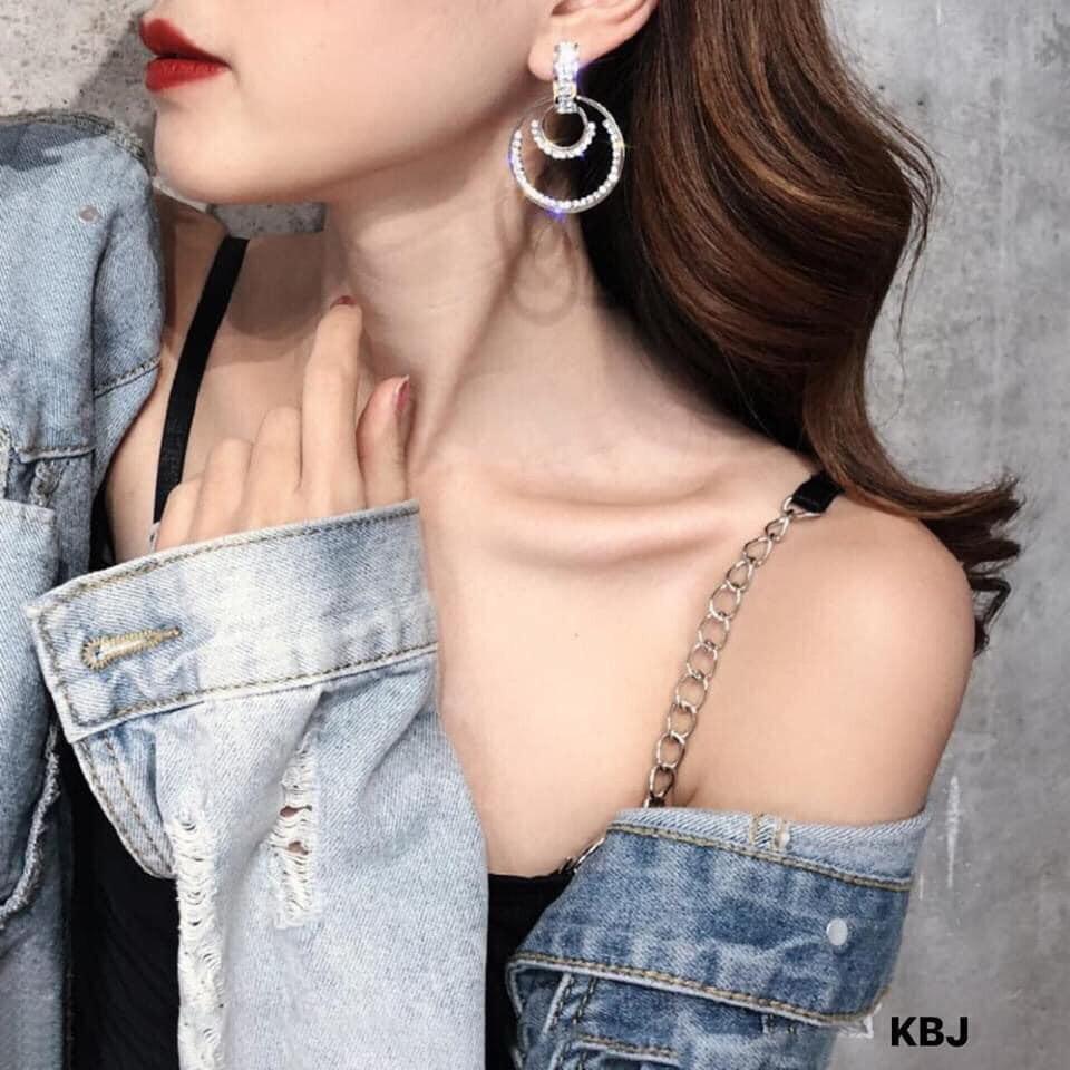 BÔNG TAI BẠC TA HÀNG HOT SIÊU SANG CHẢNH