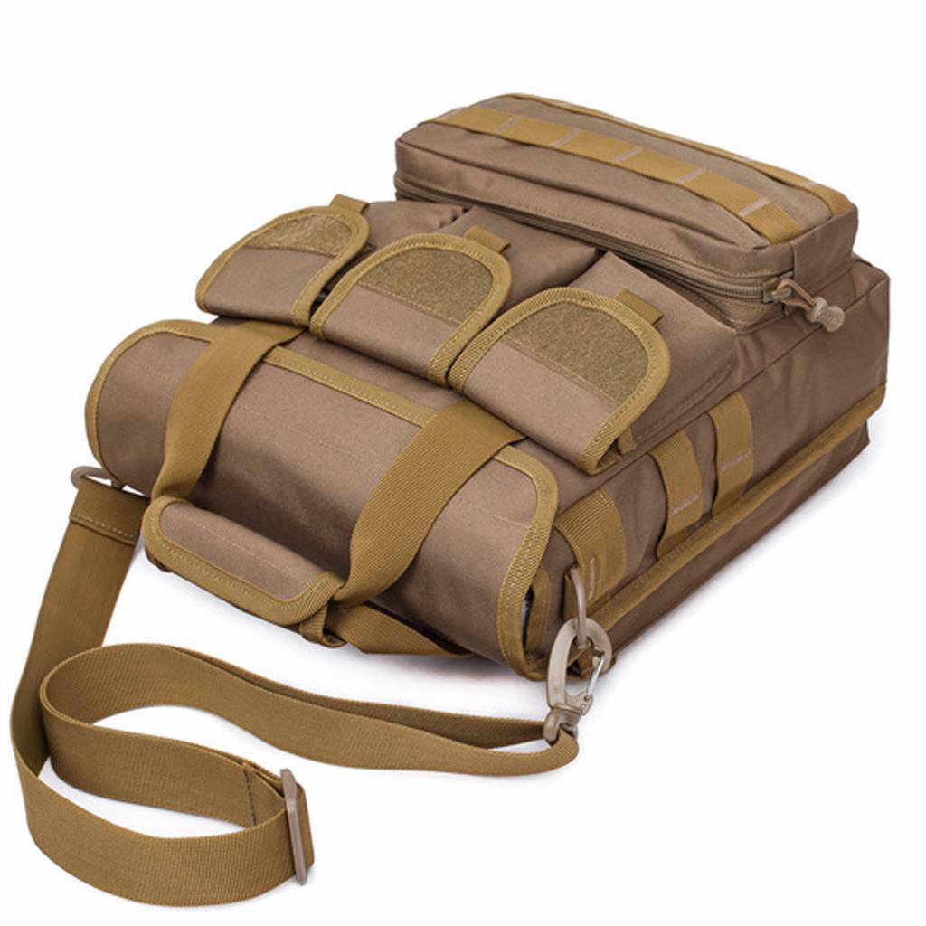 Outdoor Multifunctional Fishing Tackle Bag Water-Resistant Waist Shoulder Carry Storage Waist Pack Sling Bag Fishing Gear Storage for Fishing Hiking Climbing
