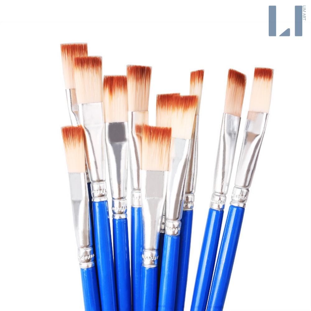 Cọ vẽ đầu dẹp lông mềm mượt chuyên dụng vẽ màu nước,acrylic, sơn dầu, gouache,...