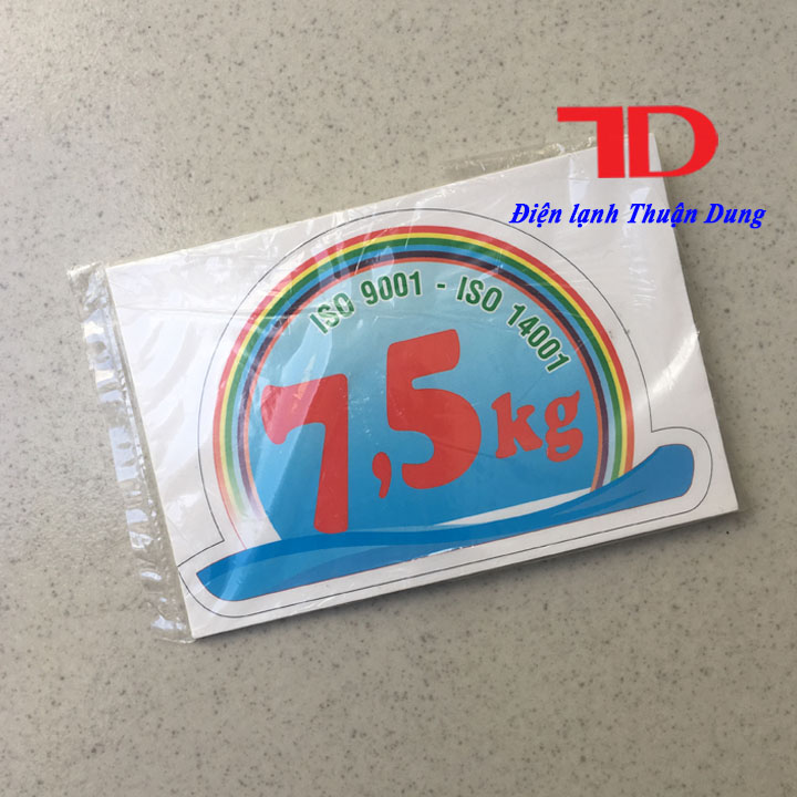 Combo 10 Tem trang trí Máy Giặt loại 7.5KG