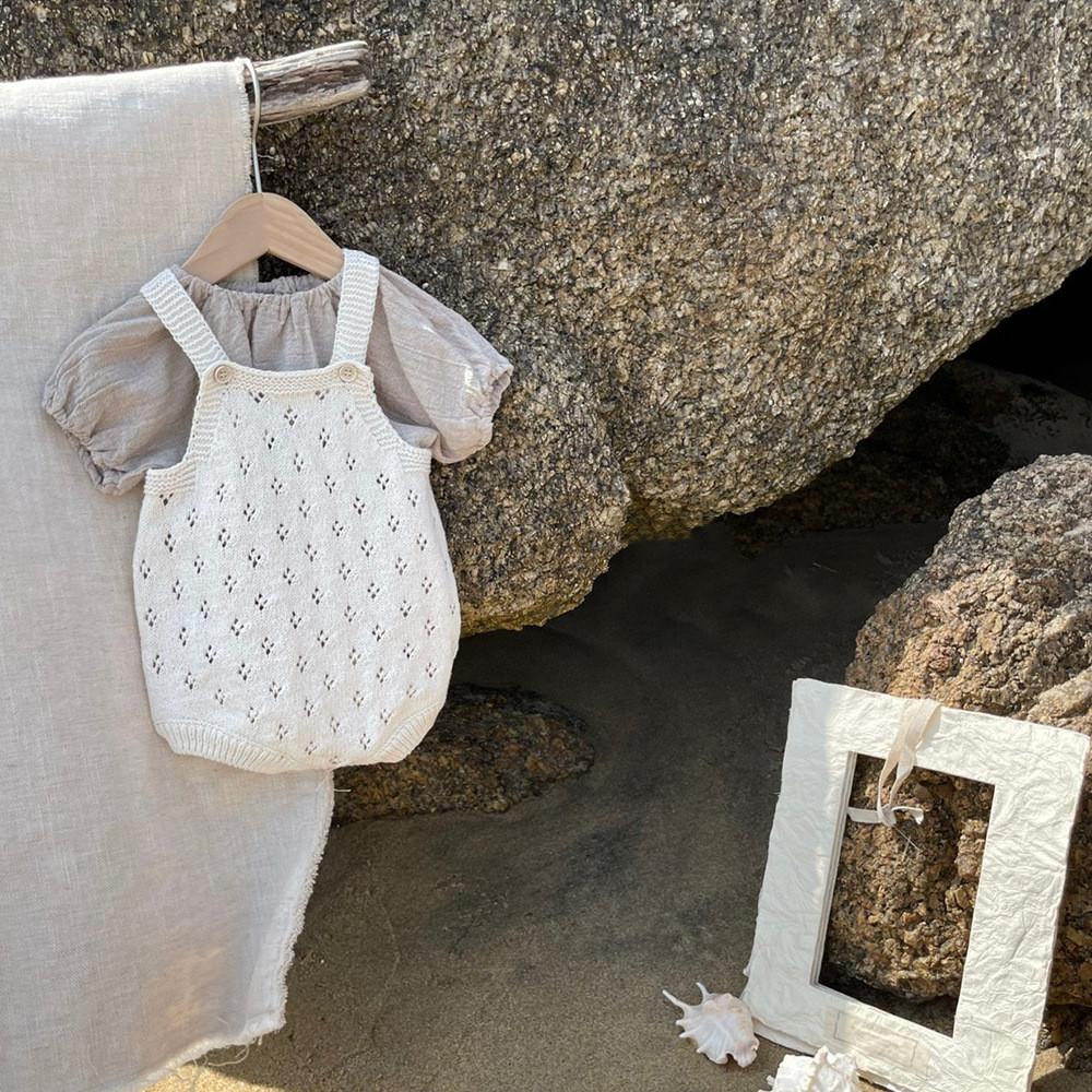 Mùa Thu Năm 2021 Tập Đi Cho Bé Jumpsuit Công Chúa Thêu Trẻ Sơ Sinh Bé Gái Romper Áo Liền Quần Tay Dài Dệt Kim Quần Áo Cotton Dành Cho Bé Gái