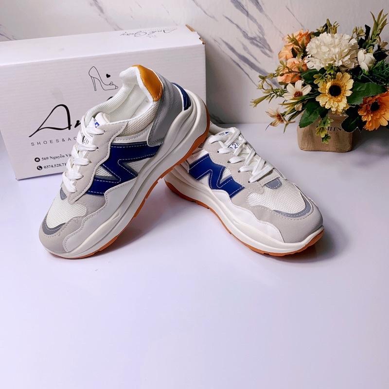 TT16 - Giày thể thao , sneaker nữa độn đế 4p kiểu dáng trẻ trung cá tính phối màu cực xinh