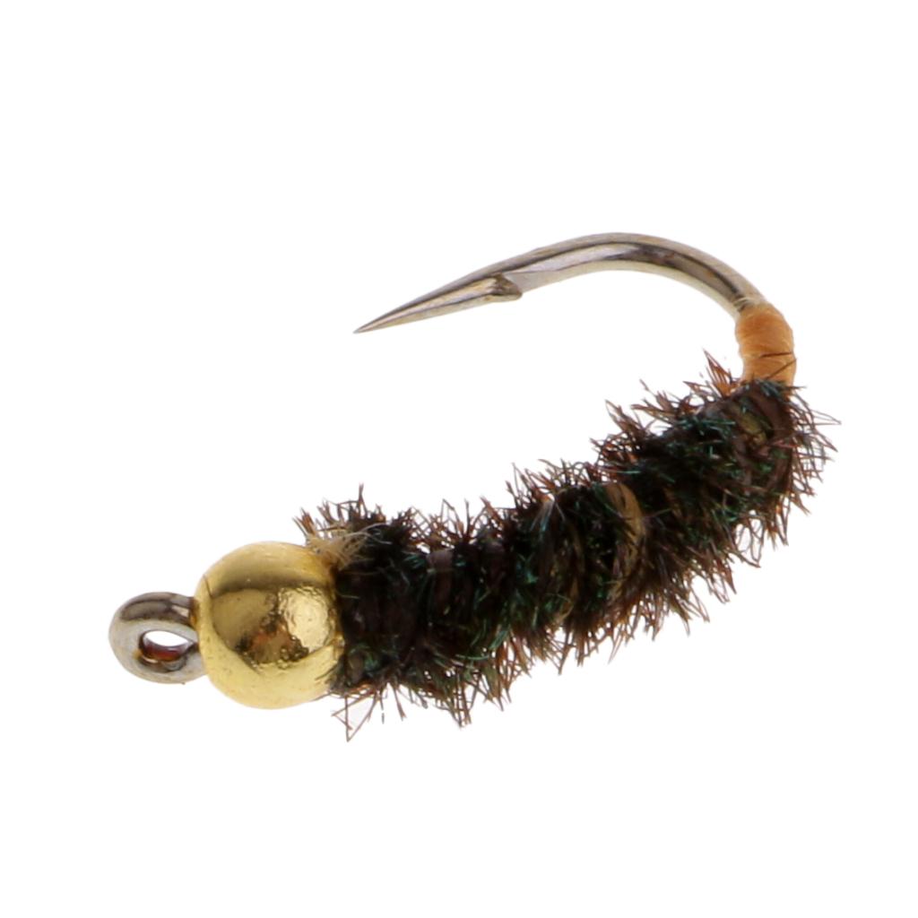 Fly Fishing Flies Hand-tied Fast Sinking Wet Flies Lure for Bass Salmon Carp