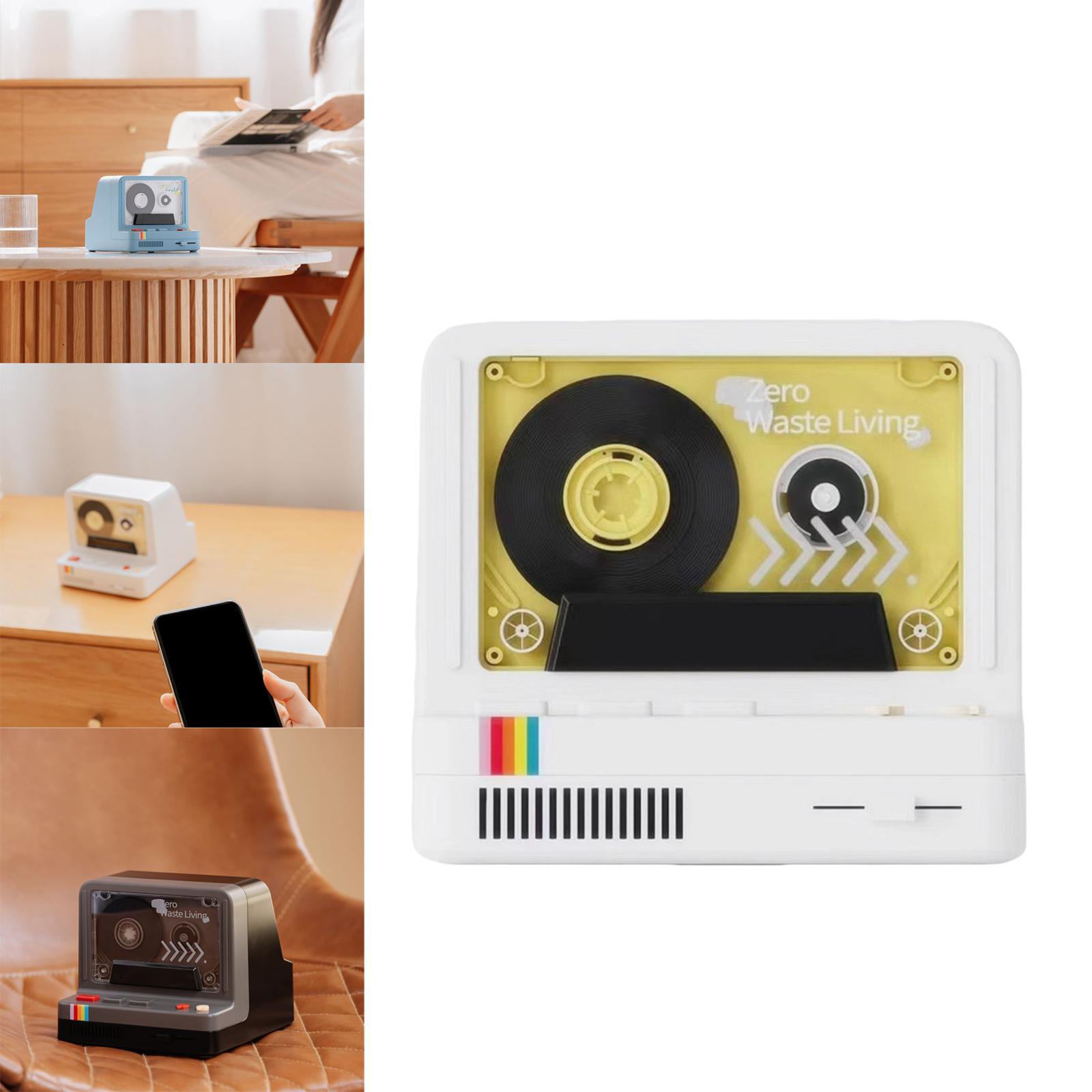 Bluetooth Wireless Speaker LED Night Light Smartphone White