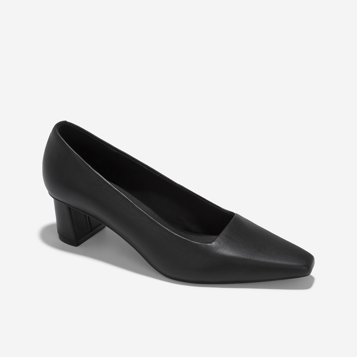 Giày bít mũi block heel da thật - BMN 0636