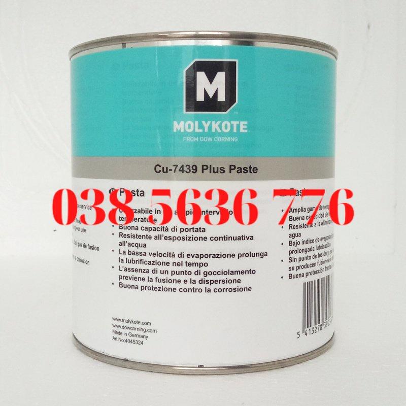 Molykote Cu-7439 Plus Paste, Mỡ Chịu Nhiệt Độ Cao, Chống Ăn Mòn Ren, Chống Dính