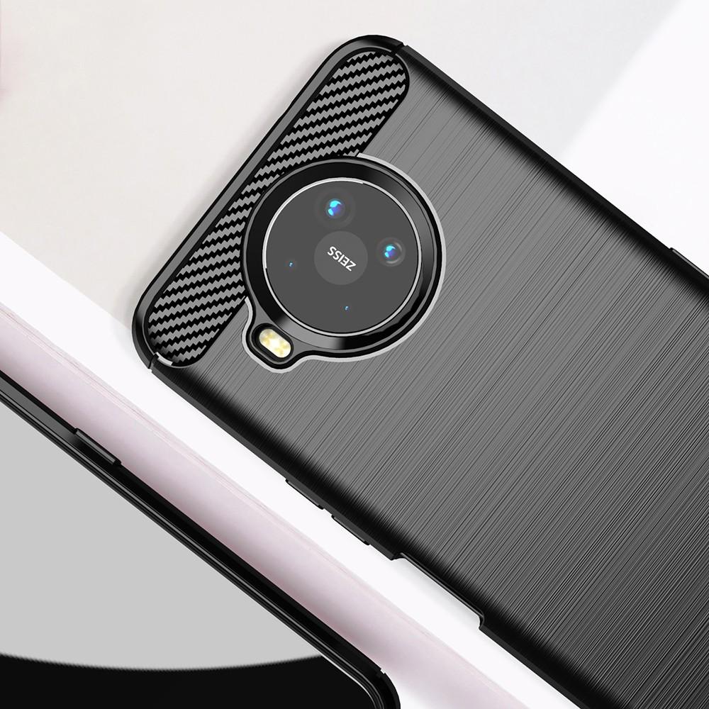 Ốp lưng cho Nokia 8.3 dẻo Cacbon phay xước chống sốc chống vân tay