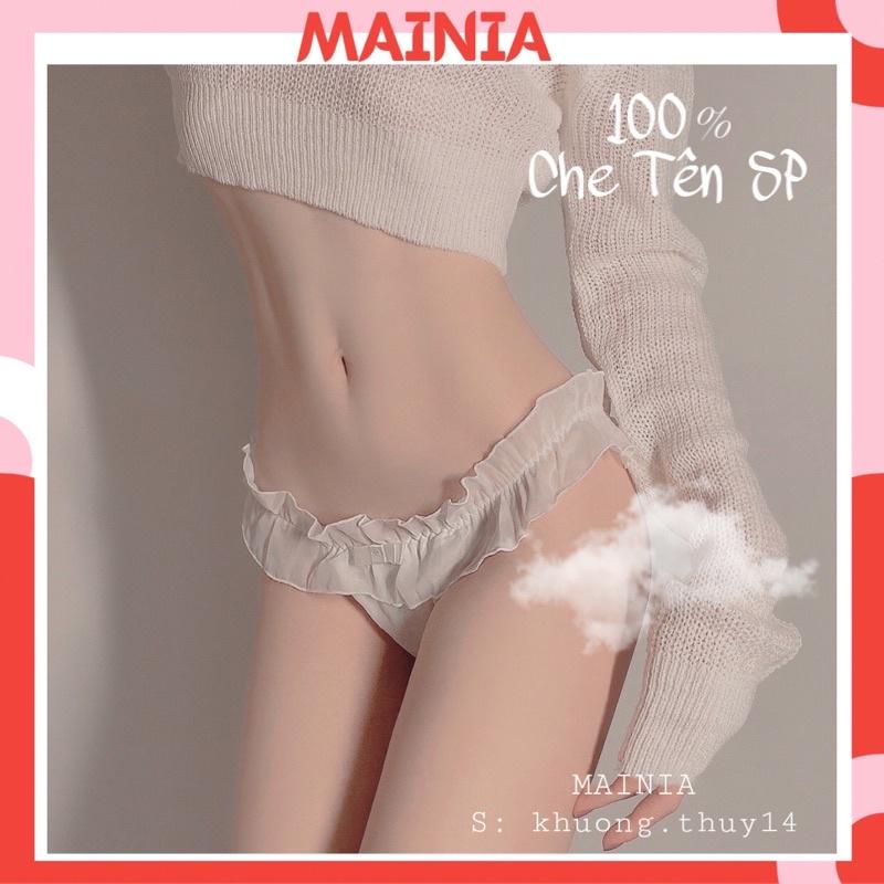 Quần Lót Ren Voan Đính Nơ Xinh Xắn Dễ Thương Chíp Ren Cao Cấp Mainia Shop