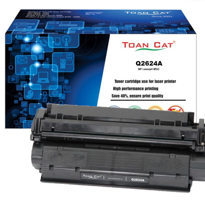 Hộp mực in Toàn Cát - Q2624A dùng cho máy in HP Laserjet 1150 - HÀNG CHÍNH HÃNG