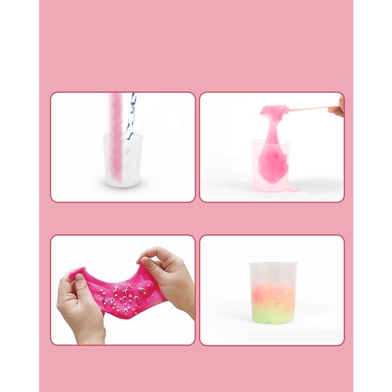 Đồ chơi tự làm Slime DIY thủ công cho bé - Chất nhờn ma quái handmade vui nhộn.'