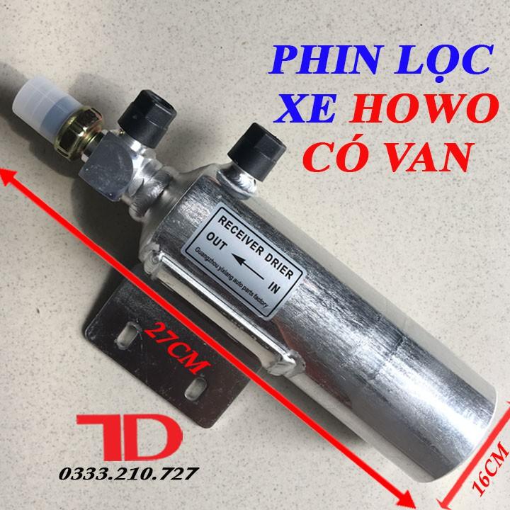 Phin Lọc Gas Xe HOWO Có Van