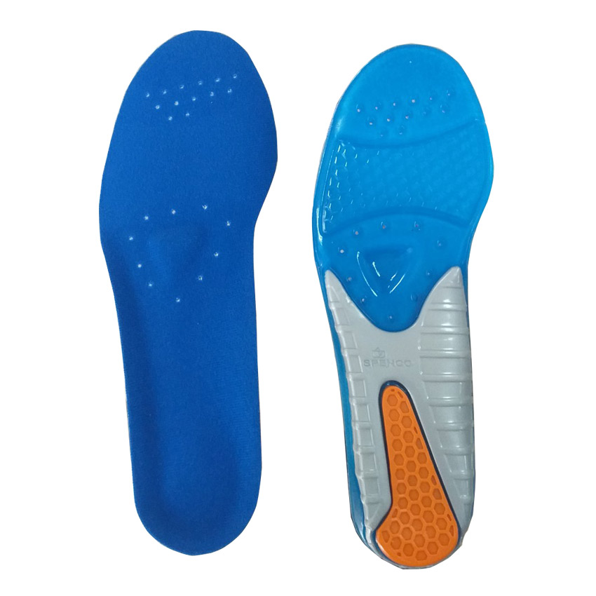 Miếng lót giày hỗ trợ đau gót Spenco Gel Comfort - Mỹ, size 1, xanh nước biển, mang lại sự thoải mái suốt ngày dài cho đôi chân