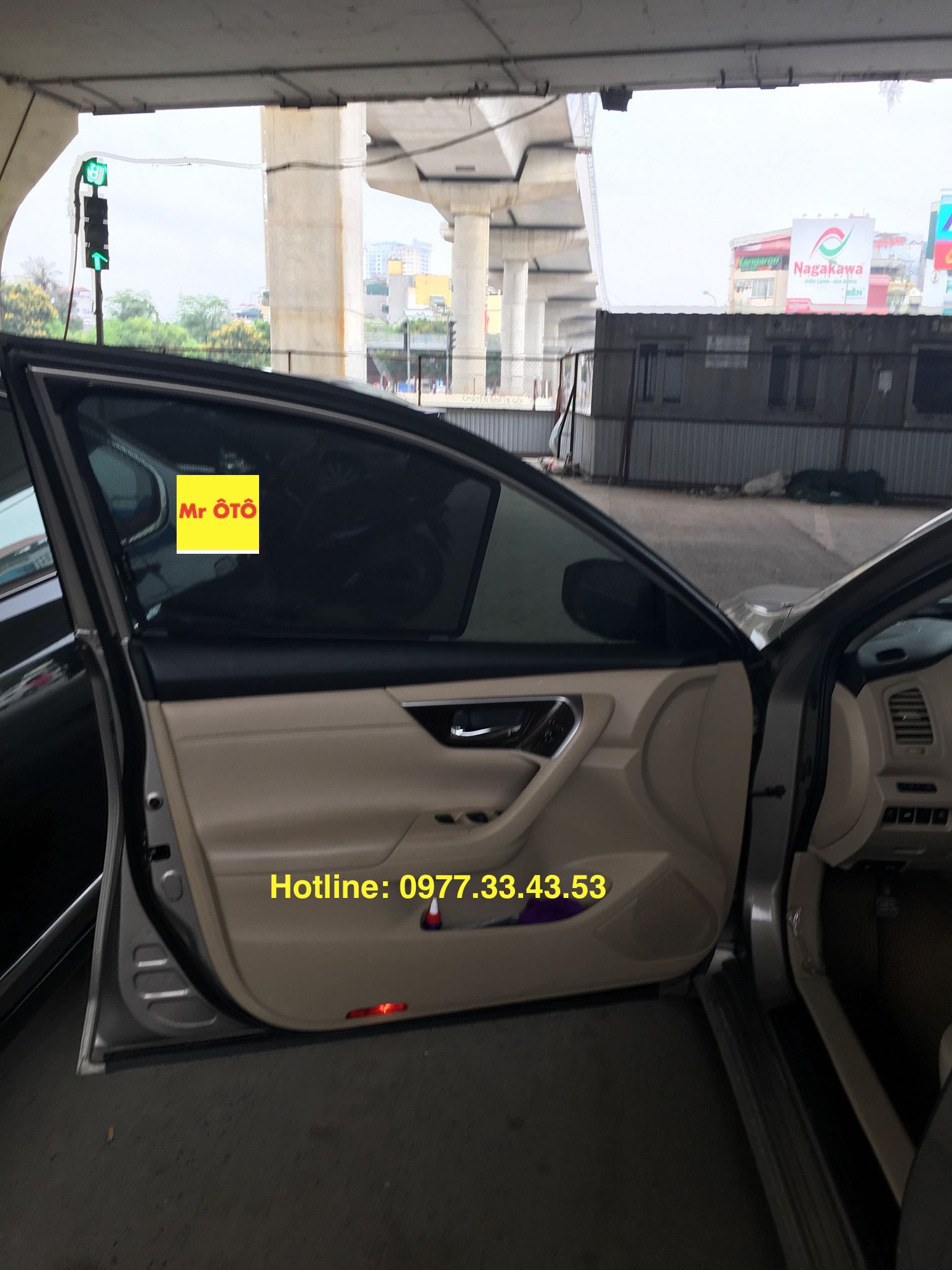 Rèm Che nắng xe Nissan TEANNA 2016-2020 loại 1 có hút nam châm, Vải dày dặn, chống nắng tuyệt đối