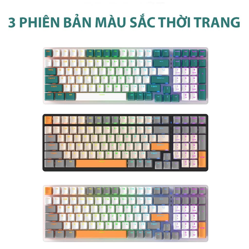 Bàn phím cơ Coputa Bàn phím máy tính laptop gaming có dây cao cấp Full LED Rainbow nhiều chế độ K3