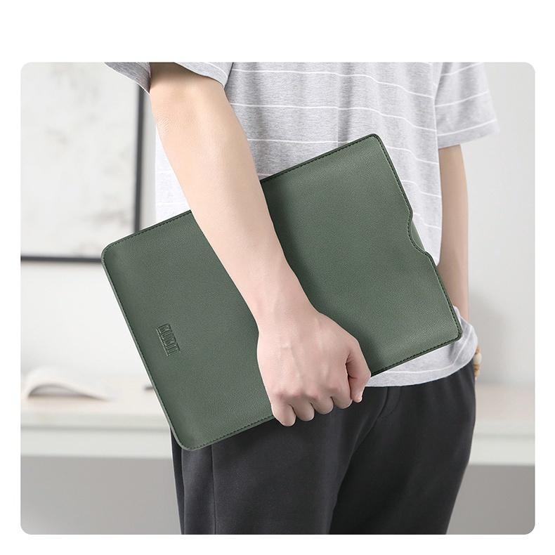 Bao da PU chứa máy tính xách tay/thích hợp cho Macbook chống sốc trầy xước tiện dụng
