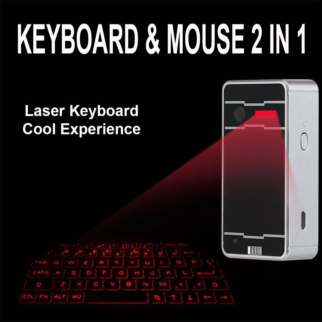 Bluetooth Wireless Laser Keyboard Portable Keypad