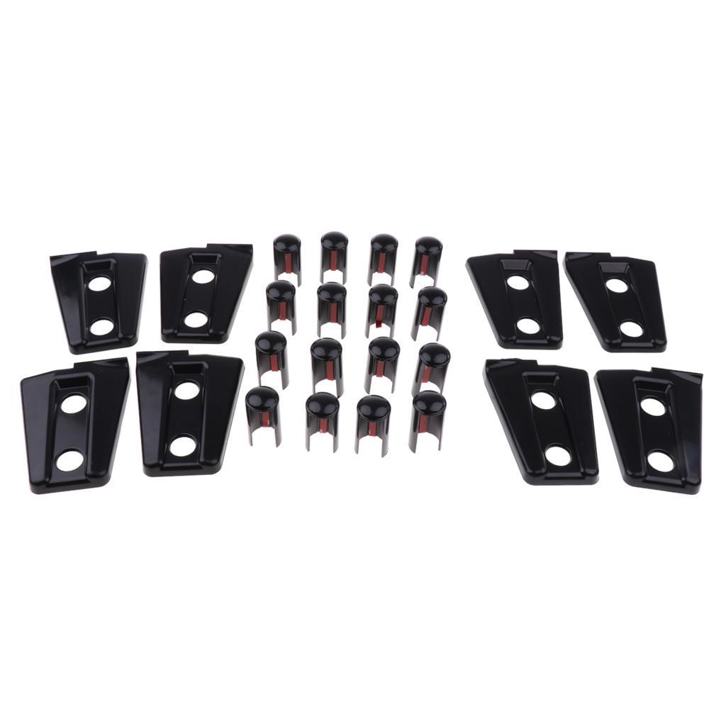 8Pcs 4 Door Hinge Cover Hinge Set Kit