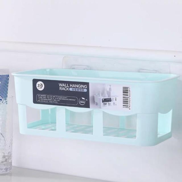 Kệ Nhựa Treo Tường Nhà Tắm K53, Nhà Bếp Dính Tường Chịu Lực Chắc Chắn Nhựa Chịu Lực