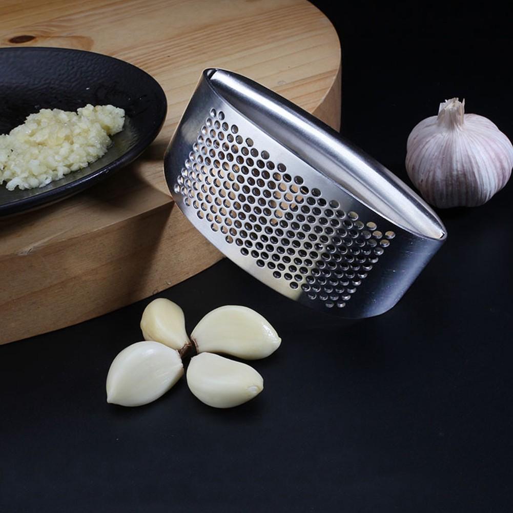 Dụng Cụ ép Nghiền Tỏi Bằng Thép Có Tay Cầm Garlic Press