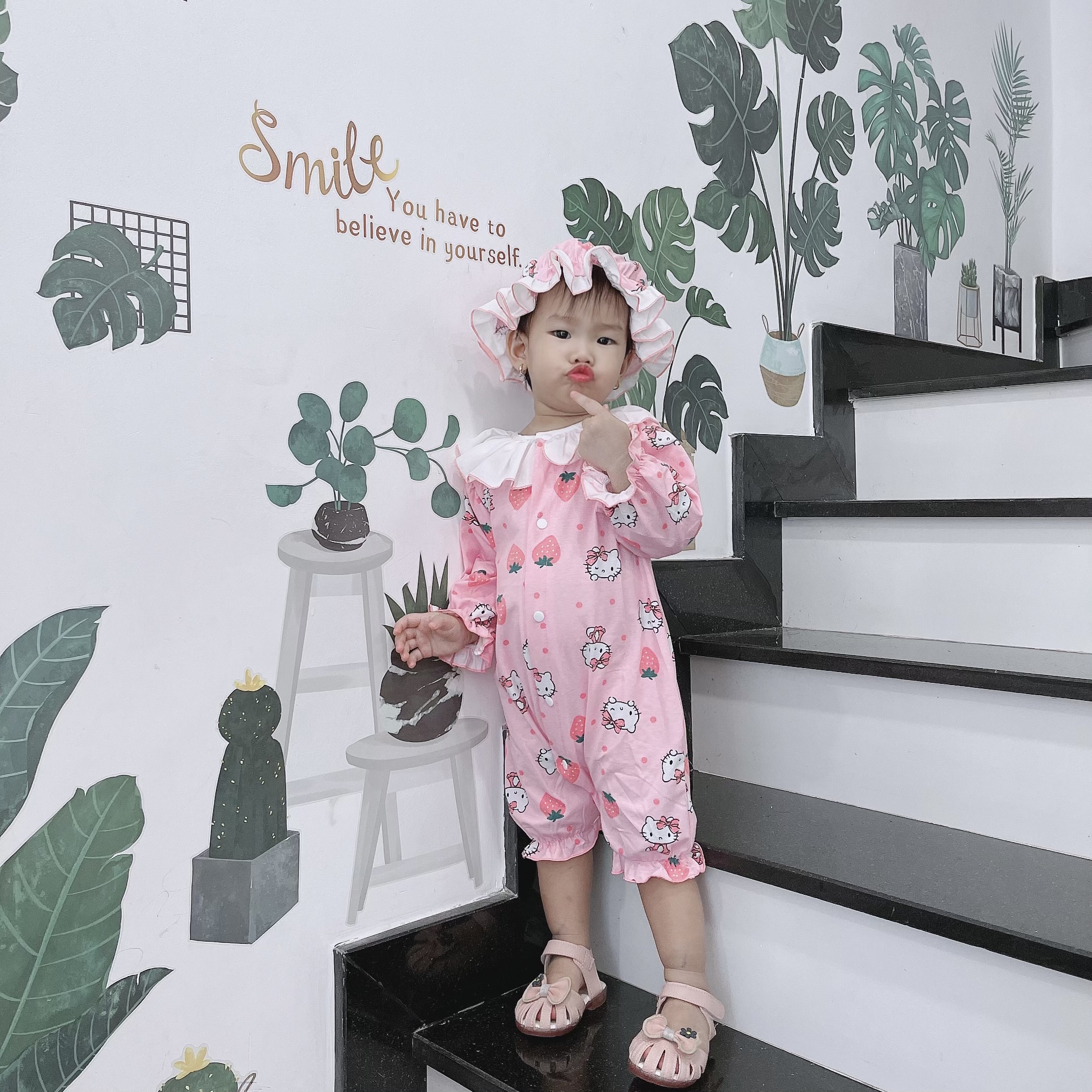 Body Cotton Bé Gái 3 Đến 12kg, Áo Liền Quần Bé Gái Hoạ Tiết Xinh Xắn Chất Cotton Co Giãn 4 Chiều