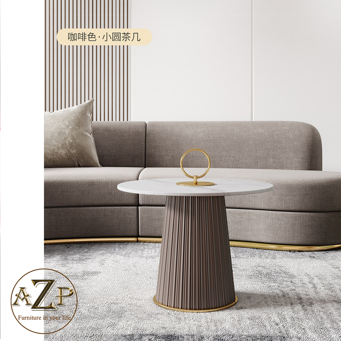 Bàn Sofa Mặt Đá Nhóm Cao Cấp Dòng Đương Đại AZP-966 Xu Hướng Mới Nhất