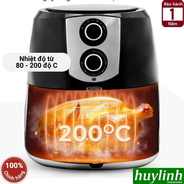 Nồi Chiên Không Dầu Iruka I-67 - Đen - Hàng Chính Hãng