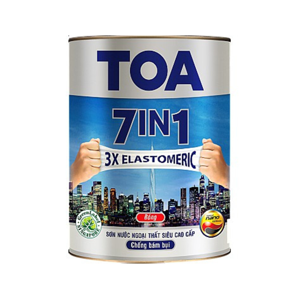 Sơn Nước Ngoại Thất Siêu Cao Cấp TOA 7in1 Bóng (1L)