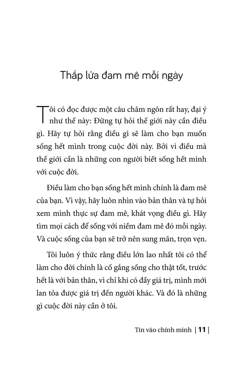 Tin Vào Chính Mình