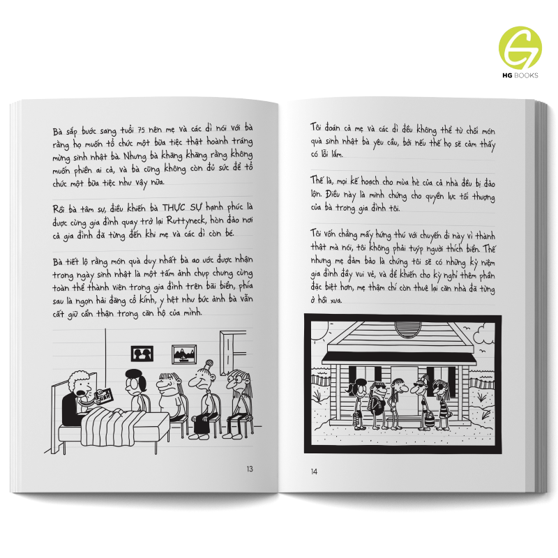Nhật Ký Chú Bé Nhút Nhát tập 19 song ngữ &amp; tiếng Việt - Diary of a Wimpy Kid: Hot mess, tặng file nghe &amp; note từ vựng