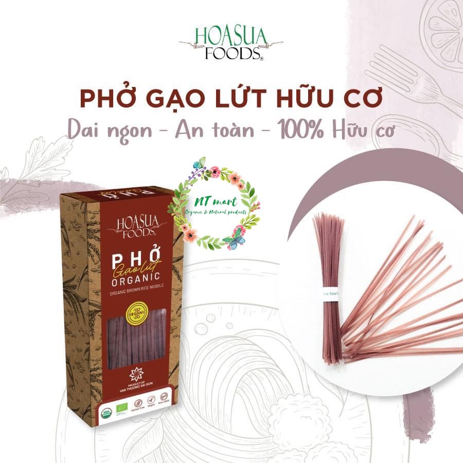 Bún/Phở gạo lứt hữu cơ Hoa Sữa Hộp 250gr