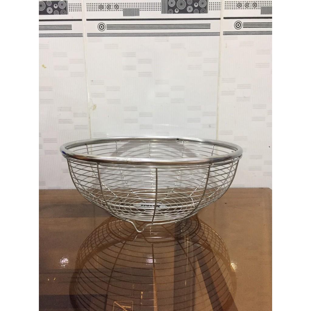Rổ nan thưa inox để rau củ quả