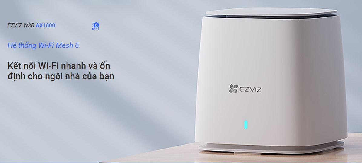 Bộ phát sóng wifi 6 băng tần kép Ezviz CS-W3R Hàng chính hãng