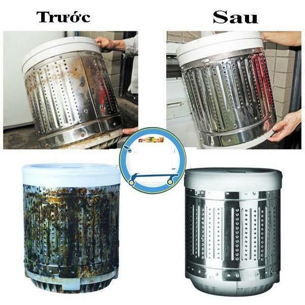 Bột vệ sinh máy giặt, tẩy lồng máy giặt hàn quốc - gói 450g