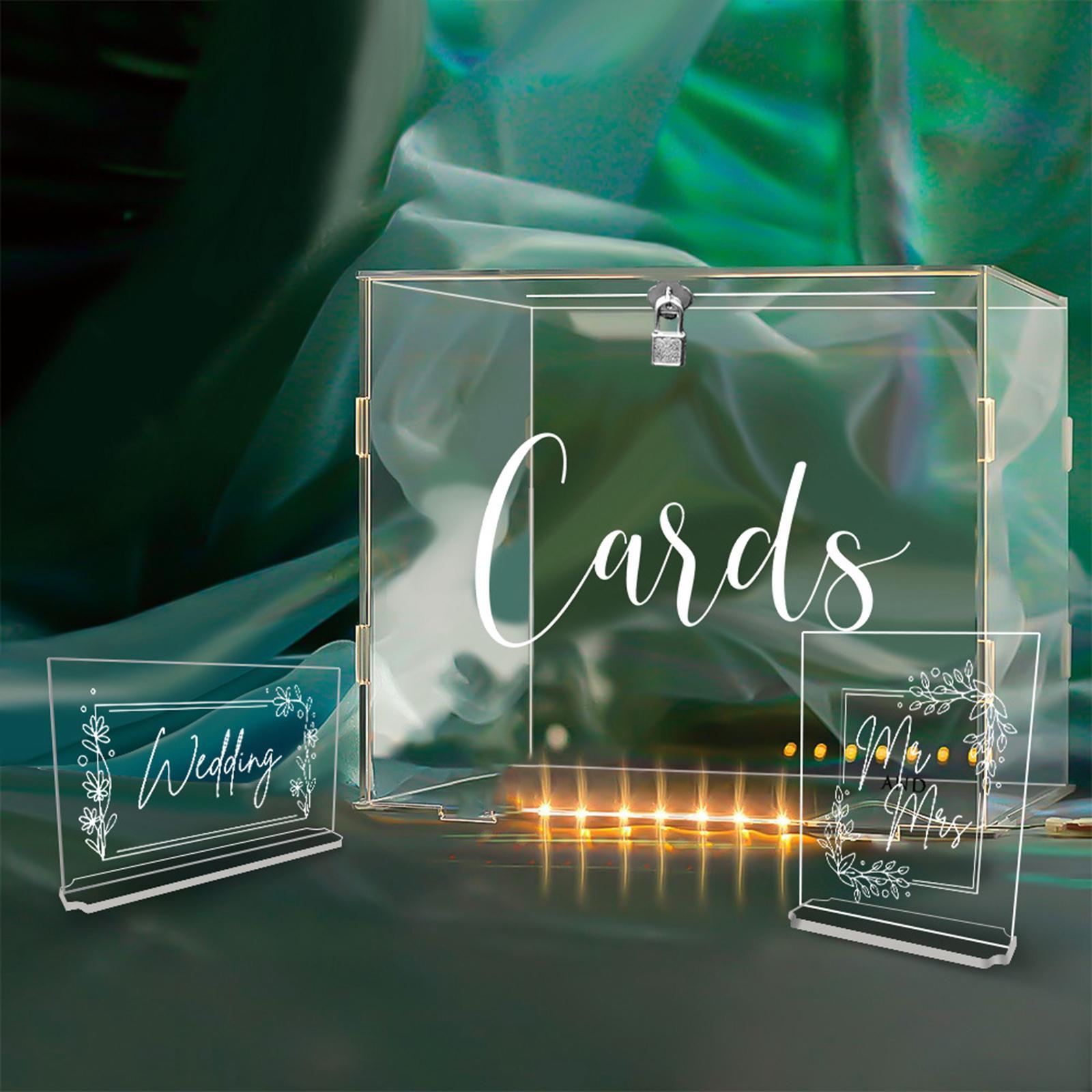 Wishing case Guest Gift Card Box Decorative Storage Box for Ceremony