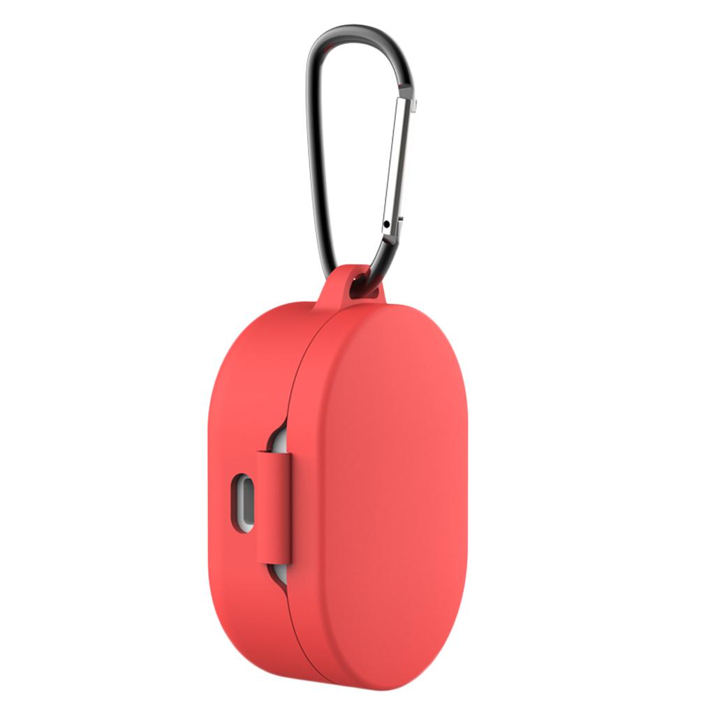 2x Silicone Protective Case For MI Redmi AirDots Earphone Red+White