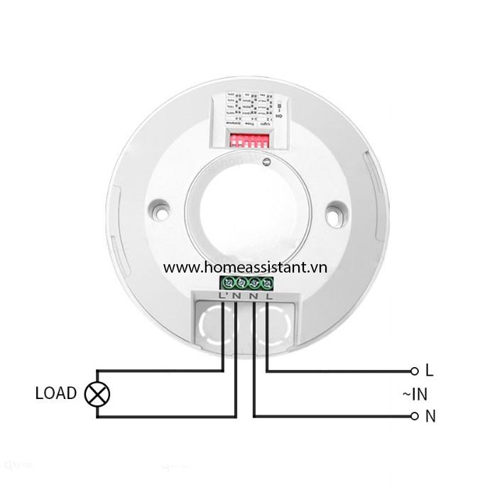 Công Tắc Cảm Biến Chuyển Động Radar Ốp Trần 1200W MS500