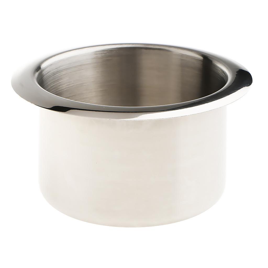Marine Car Truck RV Cup Drink Holder Storage Base Stainless Steel Polished,Pack of 8