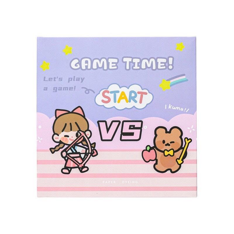 Sticker 100 Tấm Hộp Quà Tặng 100 Tấm Dán Hoạt Hình Trang Trí Sổ Lưu Niệm Dễ Thương Hộp Game time