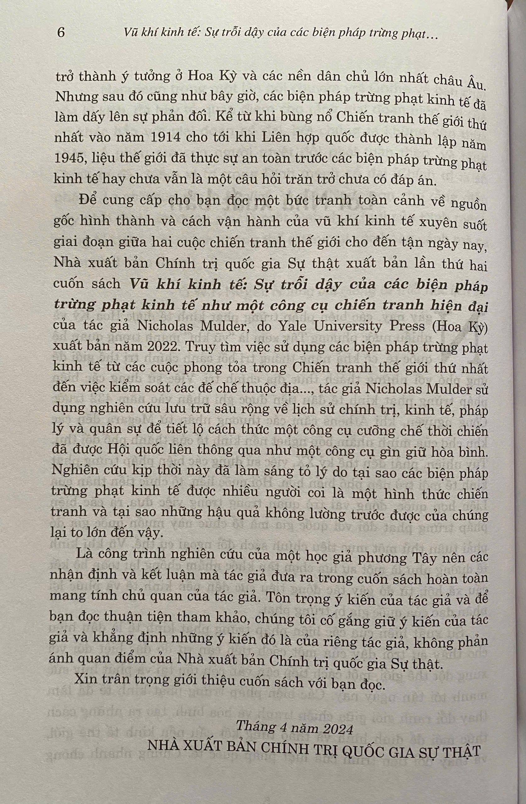 Vũ Khí Kinh Tế: Sự Trỗi Dậy Của Các Biện Pháp Trừng Phạt Kinh Tế Như Một Công Cụ Chiến Tranh Hiện Đại