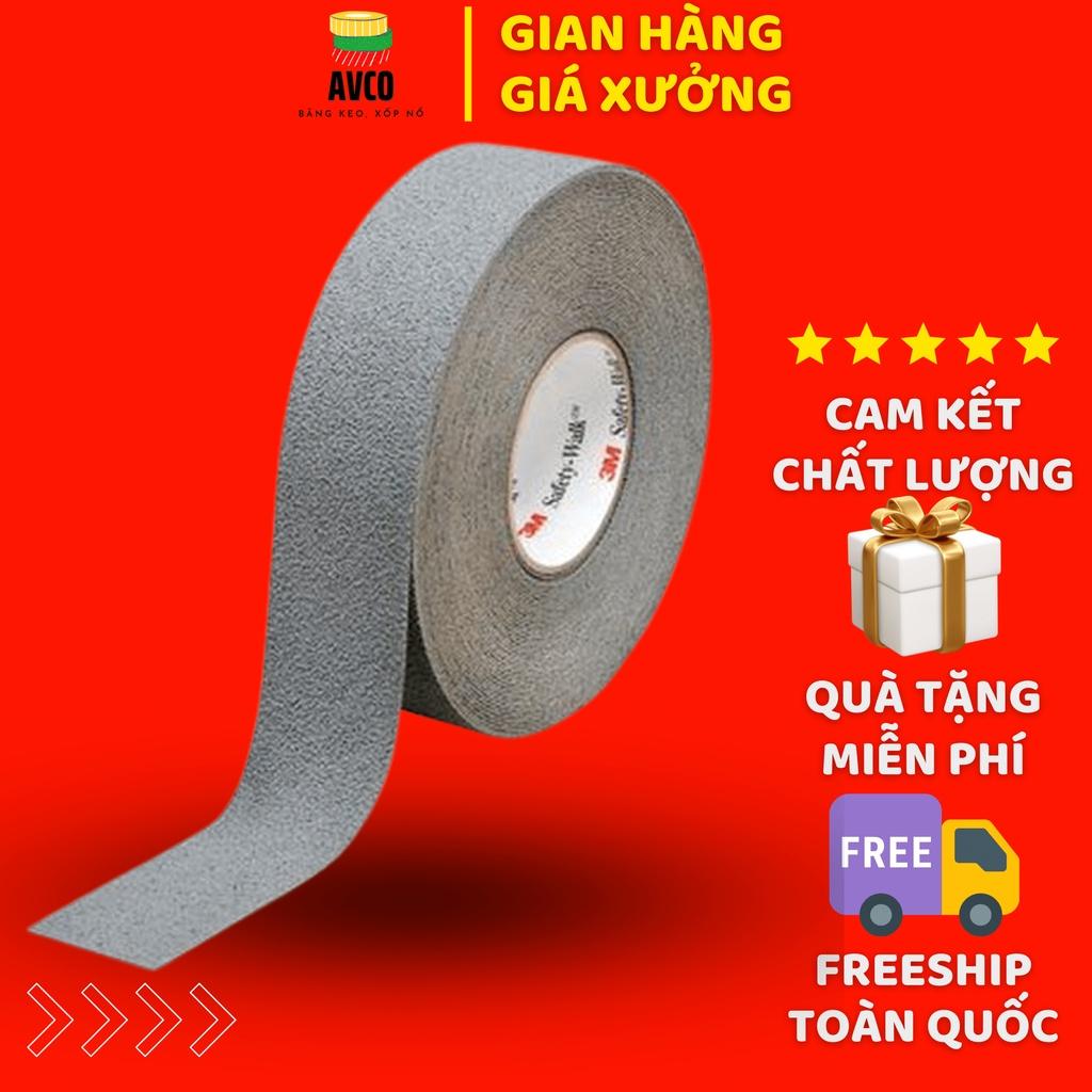 Băng dính chống trơn trượt màu ghi xám 3cm x 18m
